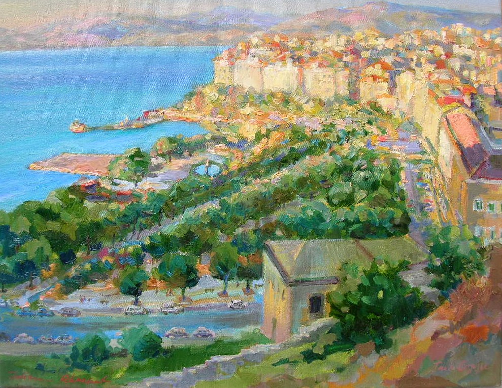 Old Harbor at Corfu by Tatiana Rhinevault - Click for Details