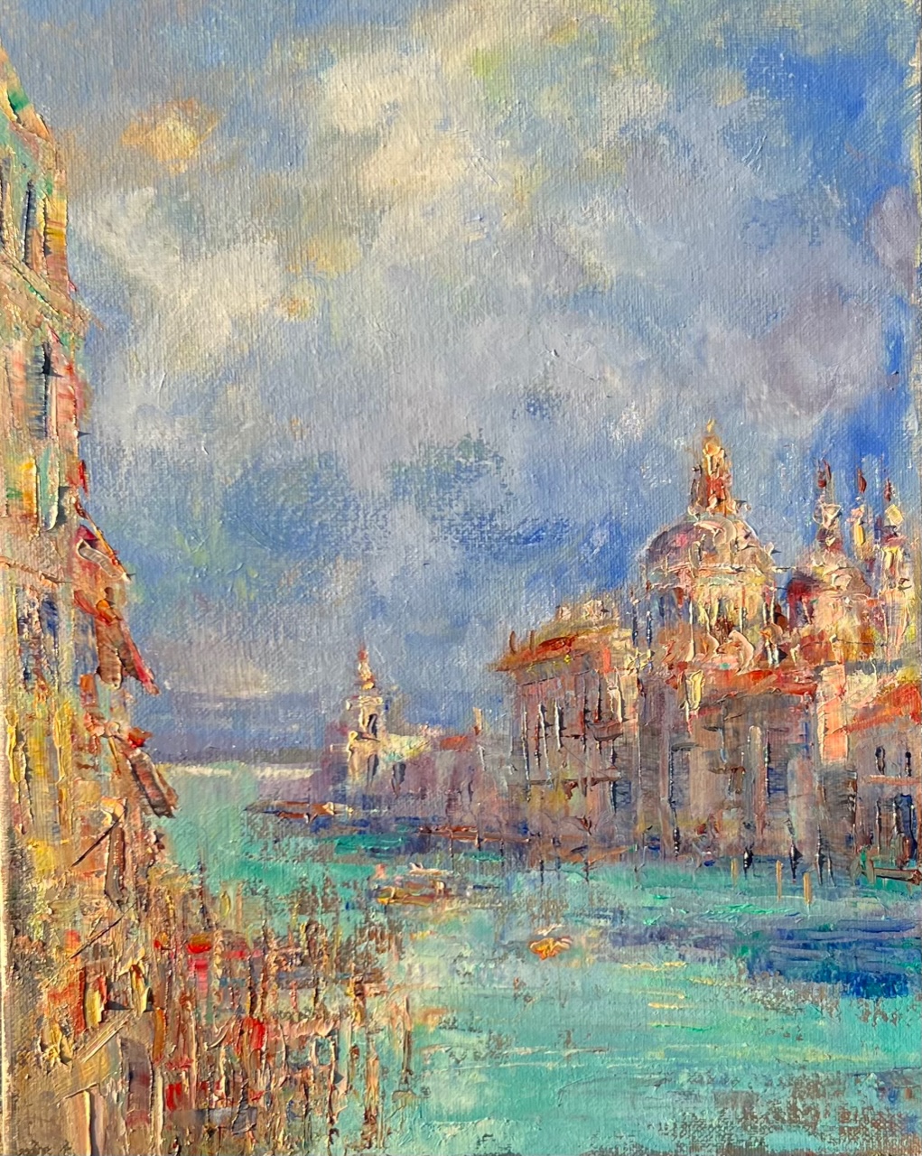 View of Grand Canal from Accademia Bridge  by Tatiana Rhinevault - Click for Details