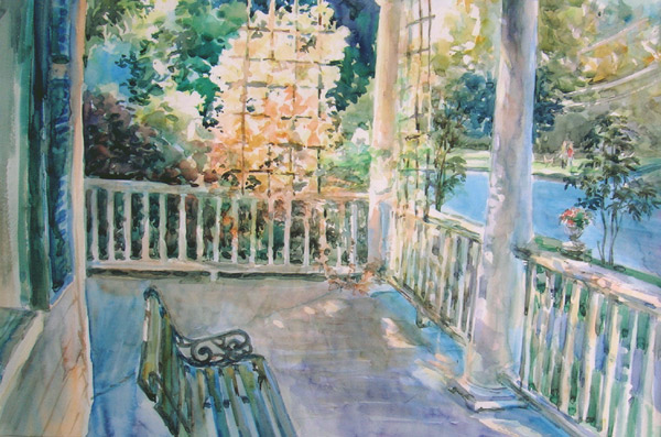 Porch on Main Street by Tatiana Rhinevault - Click for Details